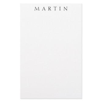 Classic Name (or word) Stationery