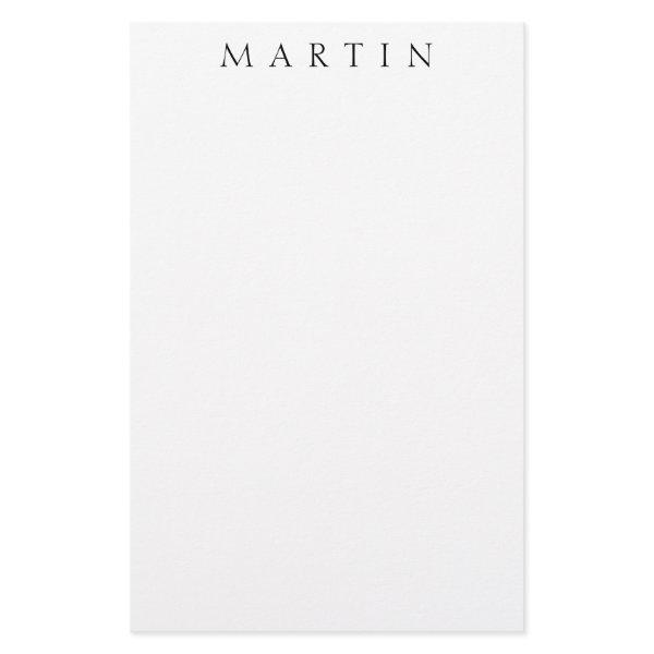 Classic Name (or word) Stationery