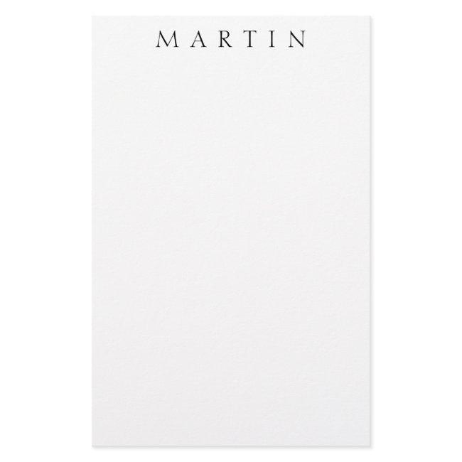 Classic Name (or word) Stationery