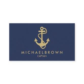 Classic Navy Blue Nautical Anchor