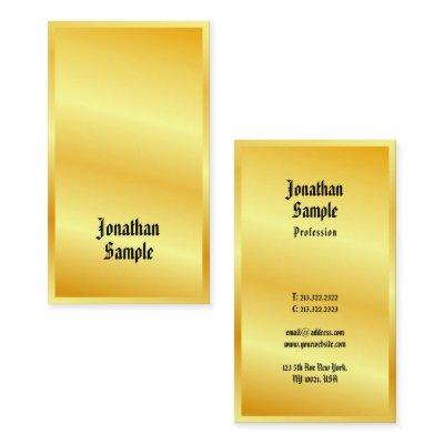 Classic Old Style Text Faux Gold Elegant Template