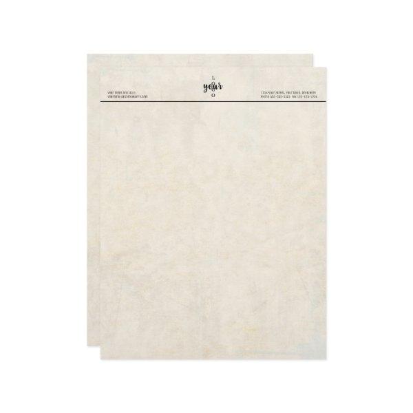 Classic Parchment Vintage Style Logo Letterhead