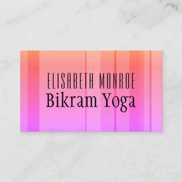Classic Pink Striped Bikram Yoga Teacher