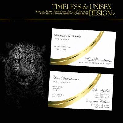 Classic Plain White with Decorative Gold Decor