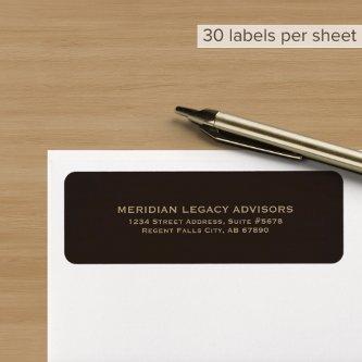 Classic Professional Address Label