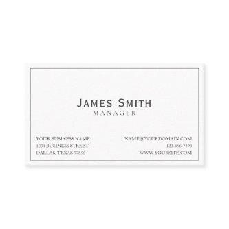 Classic Professional One Sided Black and White