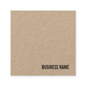 Classic Real Kraft Paper Template Elegant Trendy Square