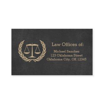 Classic Scales of Justice Law School Graduation Calling Card