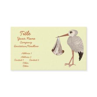 Classic Stork (Neutral) 2 (Baby Shower)