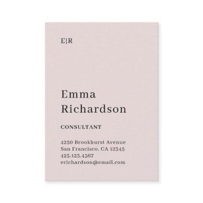 Classic Text with Monogram | Blush Pink