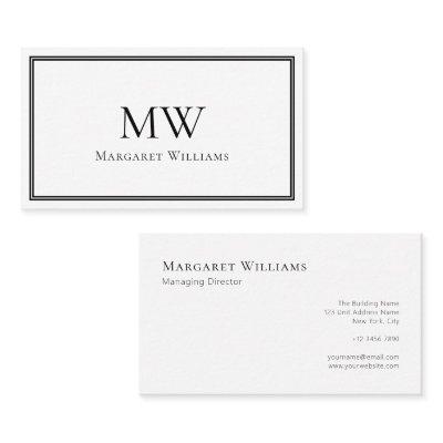 Classic Two Letter Monogram Professional