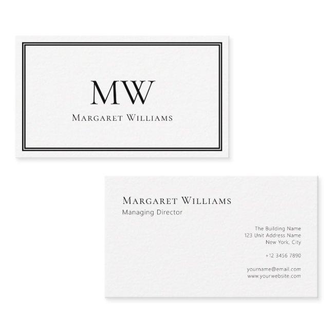 Classic Two Letter Monogram Professional