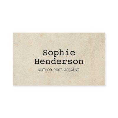 Classic Vintage Minimalist Typewriter Author