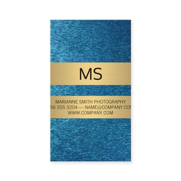Classic White Border | Blue Shiny Background