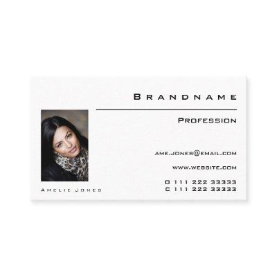 Classic White Custom Photo or Logo Professional