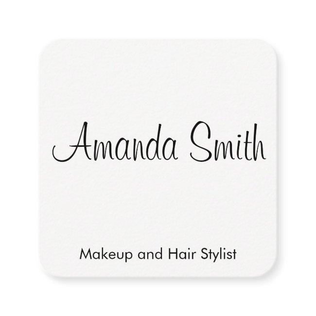 Classic White Grey | Minimal Square