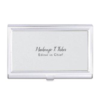 Classical Calligraphy Elegant Plain Simple Grey  Case