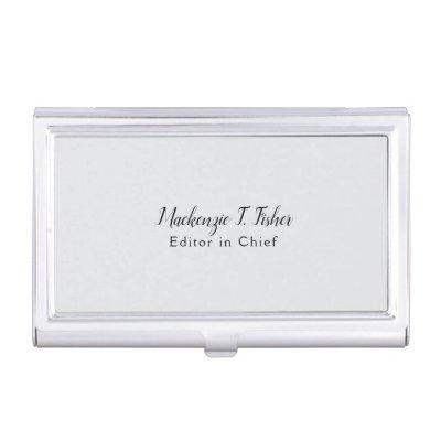 Classical Calligraphy Elegant Plain Simple Grey  Case