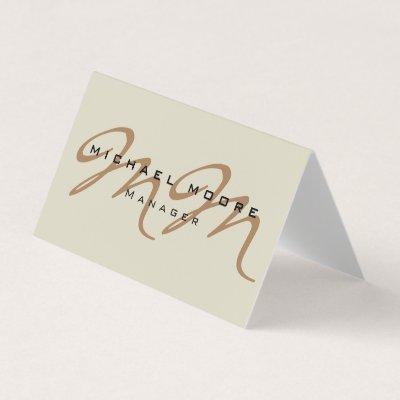 Classical Calligraphy Monogram Pastel Color