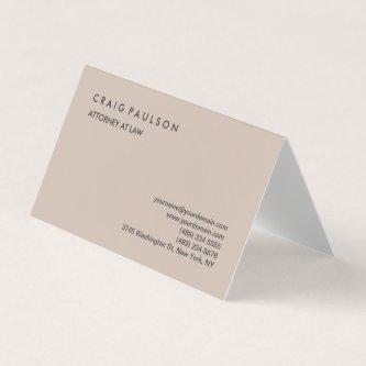 Classical Elegant Plain Professional