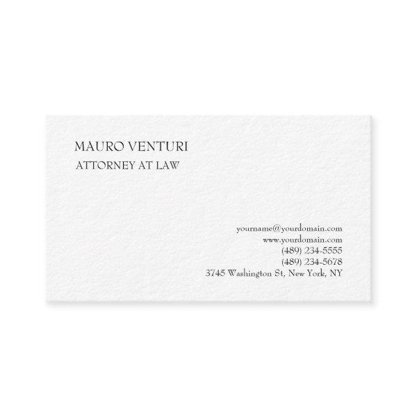 Classical Elegant Plain Professional Minimalist