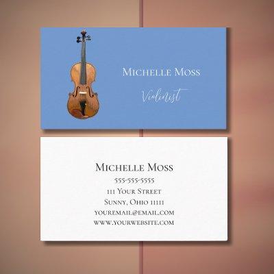 Classical Music Simple Violin Light Blue