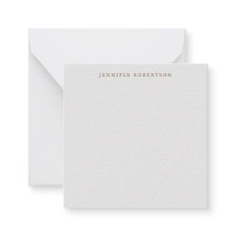Classical Personalized Customized Minimalist Note Card