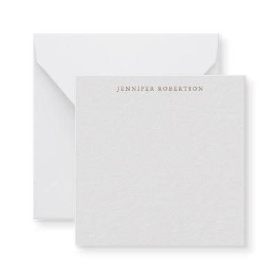 Classical Personalized Customized Minimalist Note Card