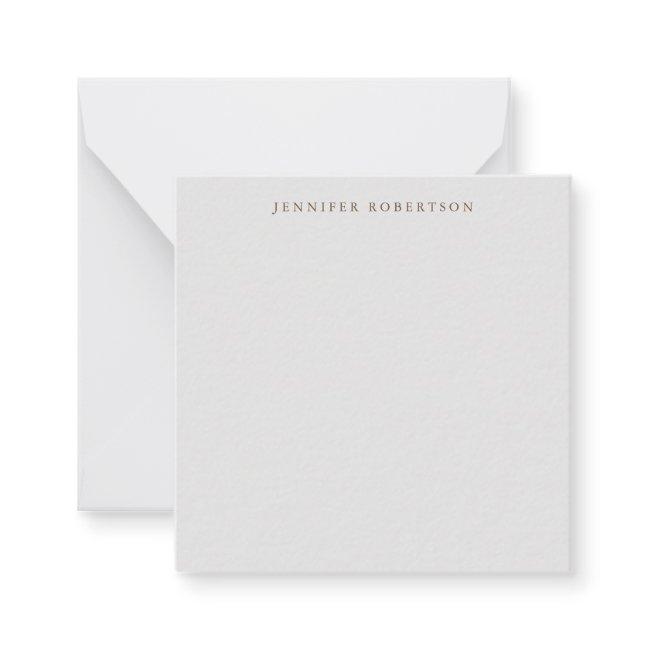 Classical Personalized Customized Minimalist Note Card