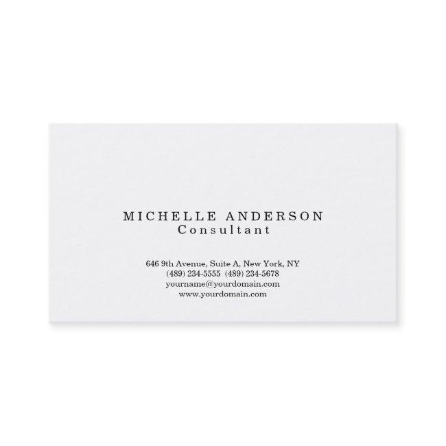 Classical Plain Simple Professional Minimalist