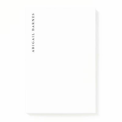Classical Retro White Minimalist Professional Post-it Notes