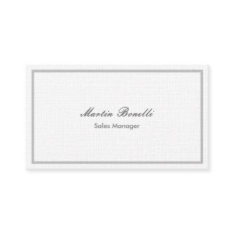 Classical Simple Black White Linen Two Sided