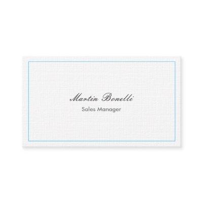 Classical Simple Black White Linen Two Sided