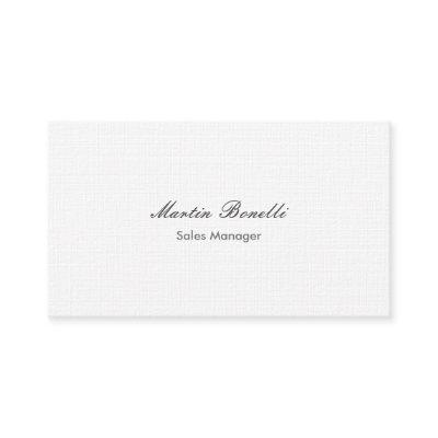Classical Simple Black White Linen Two Sided