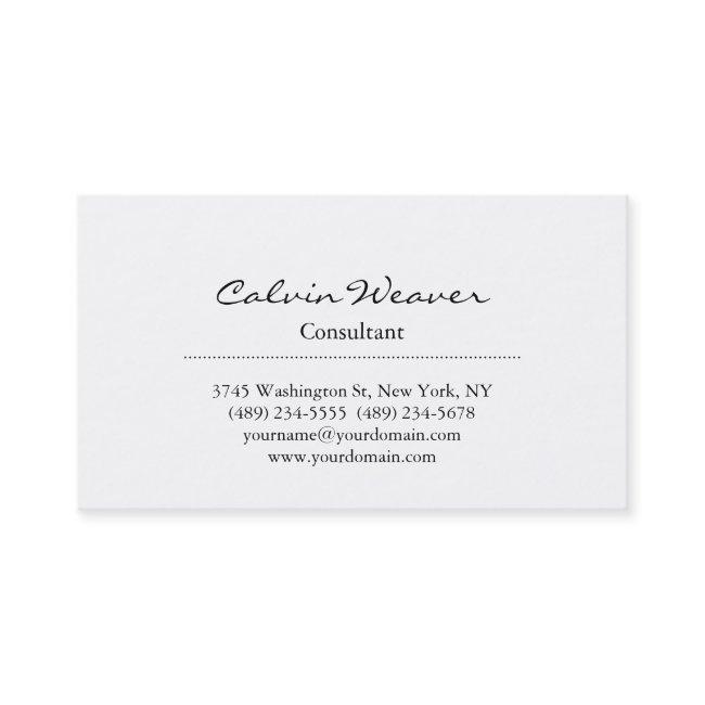 Classical Stylish Professional Plain Black White