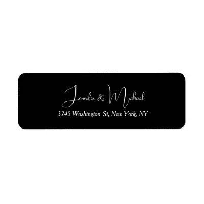 Classical Wedding Calligraphy Handwriting Black Label