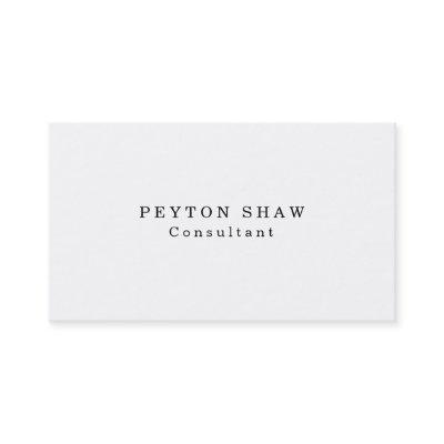 Classical White Professional Creation