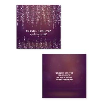 Classy 2 String of lights pink glam make up artist Square