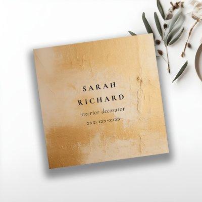 Classy Artistic Beige Gold Oil Paint Texture Square