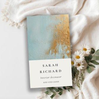 Classy Artistic Blue Gold Oil Paint Texture