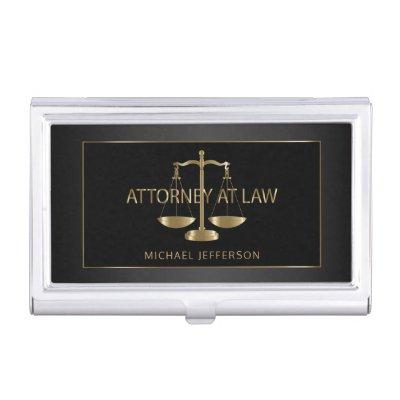 Classy Attorney at Law - Black and Gold  Case