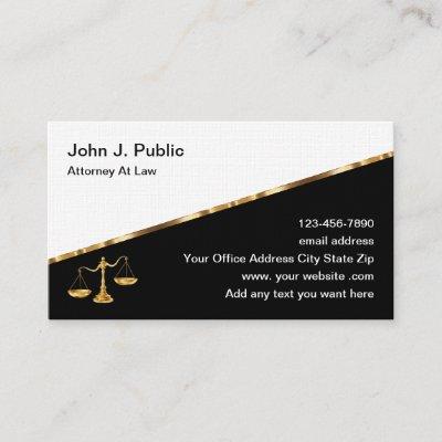 Classy Attorney  On Linen Card Stock