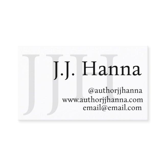 Classy Author with Book Cover