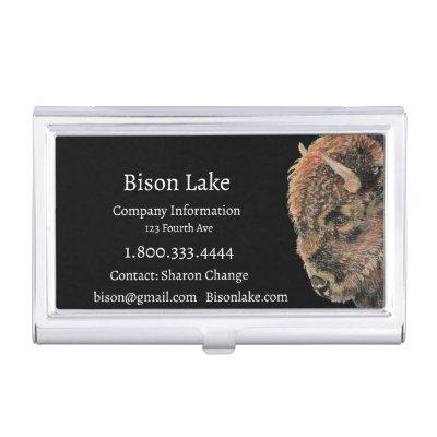 Classy Black Bison, Buffalo    Case