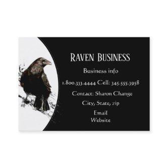 Classy Black Raven Bird  Business Service Shop