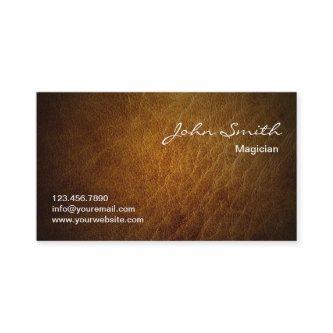 Classy Brown Leather Magician