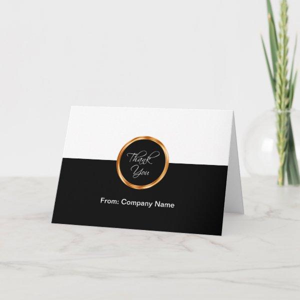 Classy Business Thank You Cards Minimalist Design