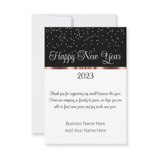 Classy Business Thank You New Years Cards