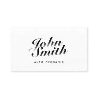 Classy Calligraphic Auto Mechanic