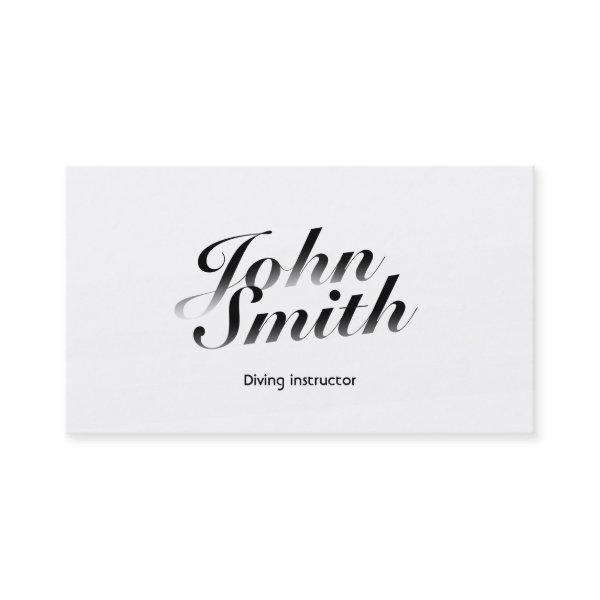 Classy Calligraphic Diving